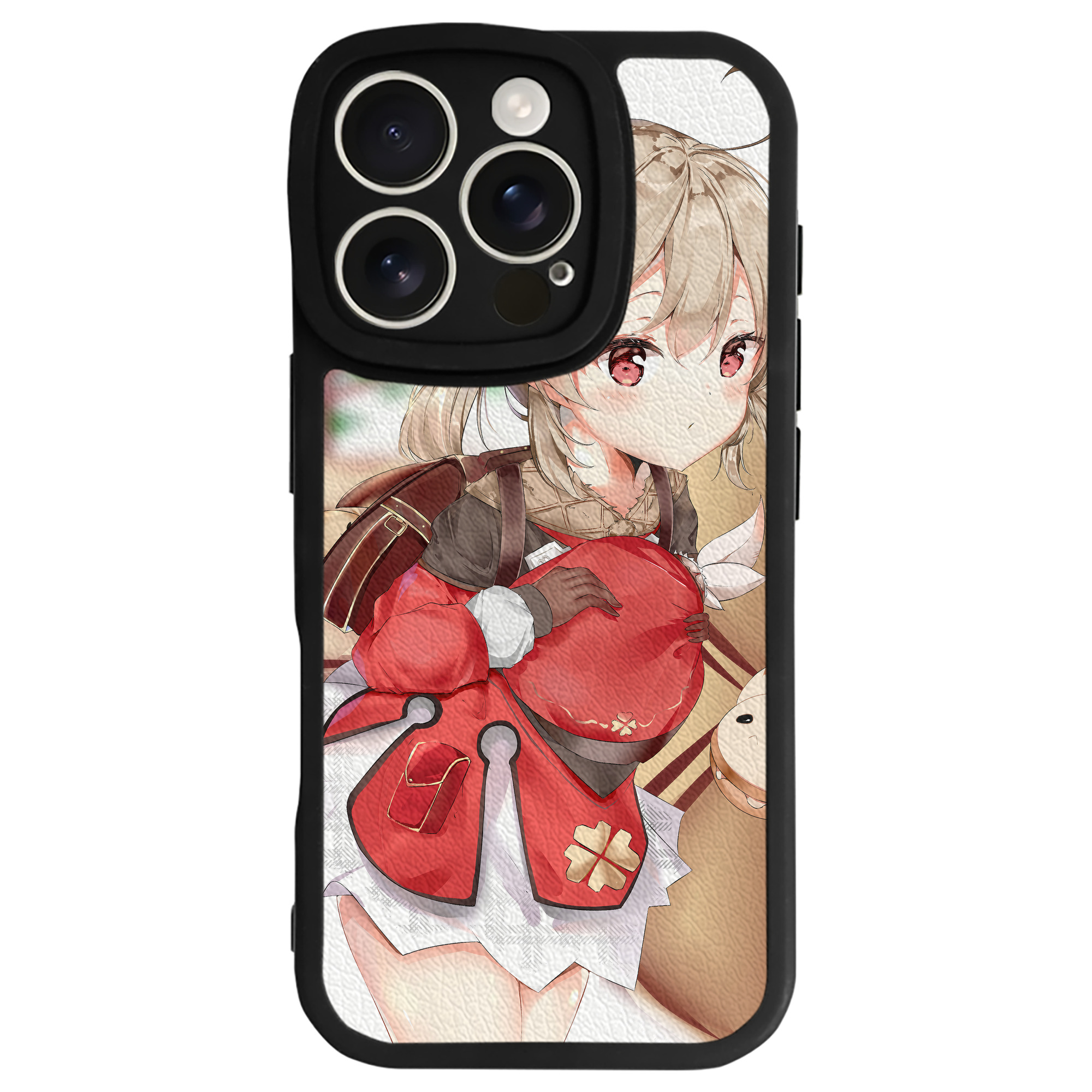 げんし神 genshin 【iPhone 16シリーズ対応】シリコンスマホケース（レザー調） 材質：シリコン